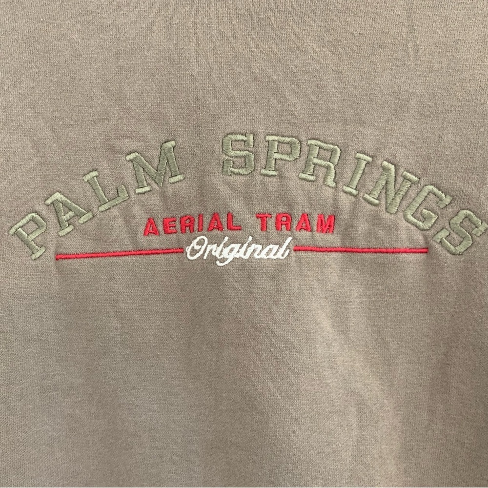 Palm Springs Crewneck Army Green Sweatshirt - Picture 11 of 12